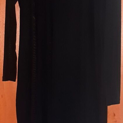 Glamorous UK black evening dress XXL XL, elastic double layer, new
