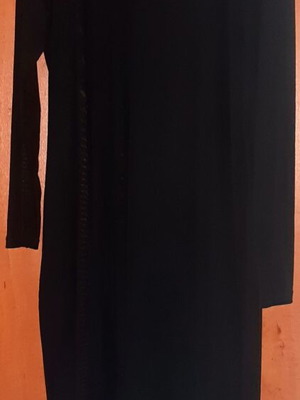 Glamorous UK black evening dress XXL XL, elastic double layer, new
