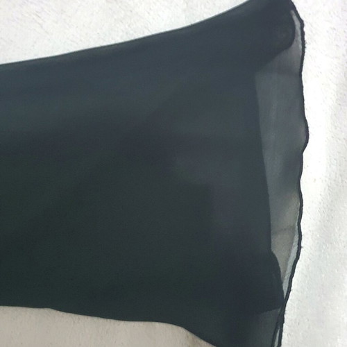 Black transparent top with gold print new, size S/M