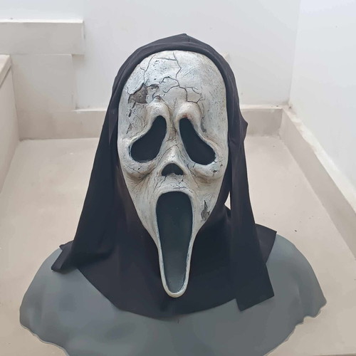 Custom Scream Ghostface Mask hand painted, like new