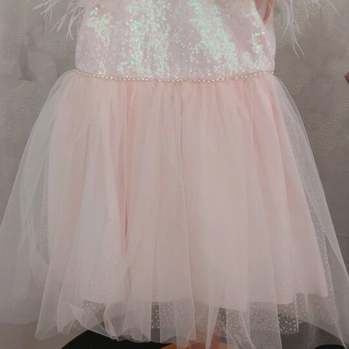 Simple baptism set 8 months to 2.5 years with glitter and sequins