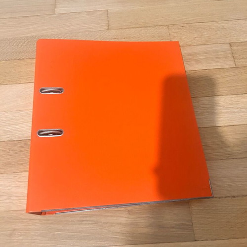 Leitz orange binder like new, unused