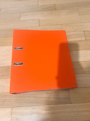 Leitz orange binder like new, unused