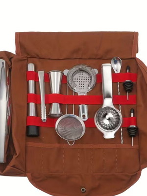 Cocktail set 11 pieces with bag new