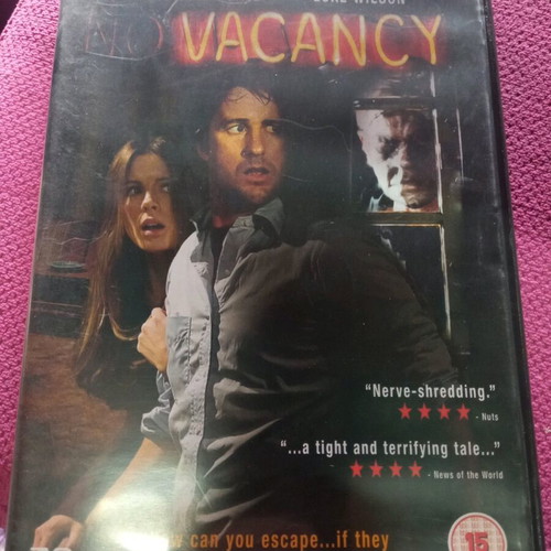 No Vacancy DVD like new, subbed adventure thriller horror