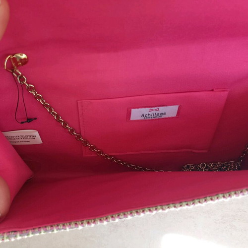 Τσαντάκι φάκελος μεταχειρισμένο Achilleas Accessories ροζ και μωβ