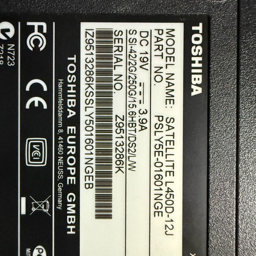 Toshiba Satellite used for parts or repair