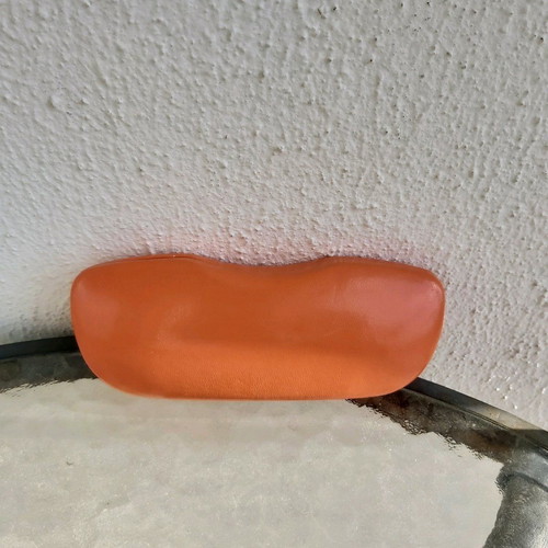 Crocs orange glasses case new with 2 cleaning cloths