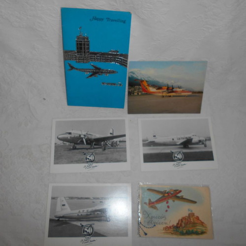 Airplanes used, pack of 5 cards
