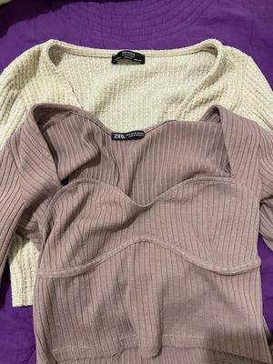 Zara Bershka top set like new, size M