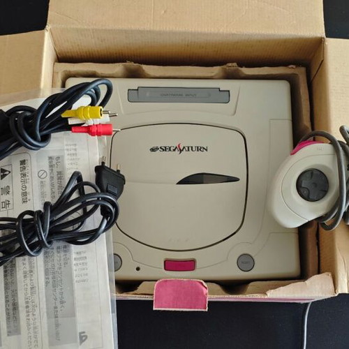 Sega Saturn White Console HST-0014 System like new, NTSC-J