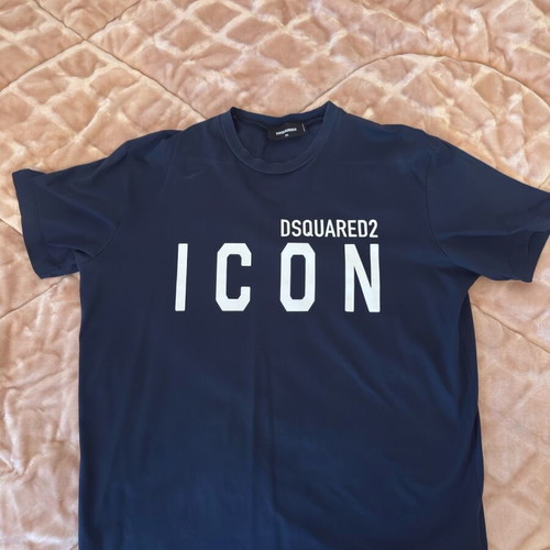 Dsquared2 blue T-shirt with iconic logo, like new, size XL