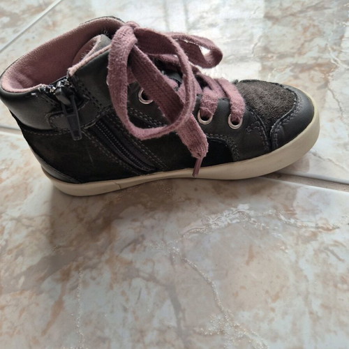 Geox ankle boots like new, gray pink, size 25