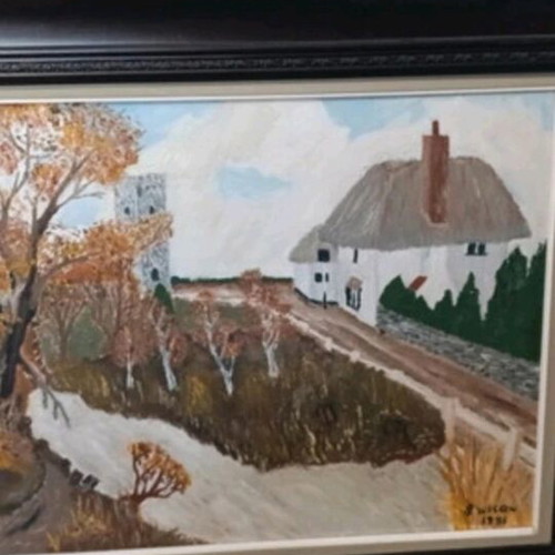 Oil painting on canvas used, 1981