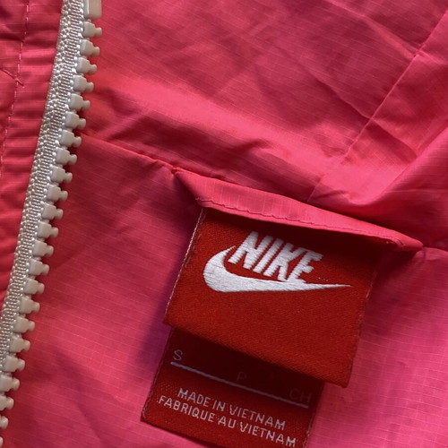 Nike Windrunner lightweight jacket pink and black, size S