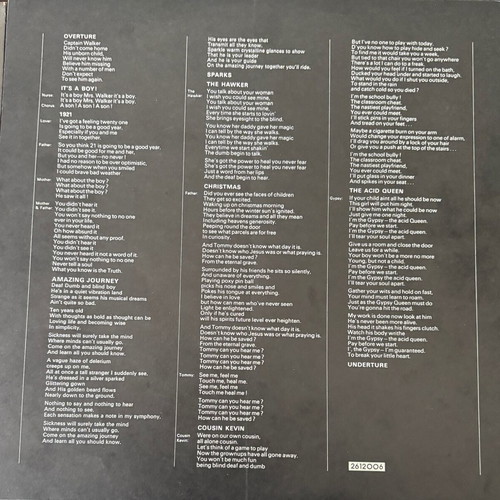 Tommy double vinyl LP like new, rock by The Who