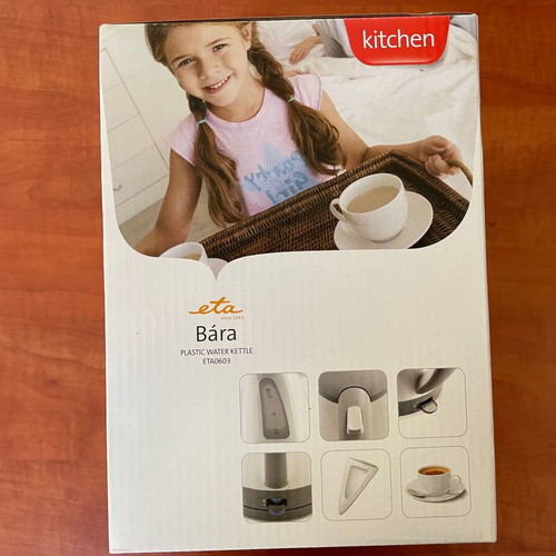 ETA Bara kettle 1.7lt 2200W new, grey-white