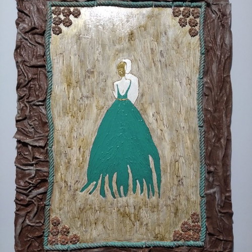 Canvas painting new, dimensions 0.50x0.70