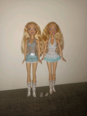 My Scene Bling Bling Kennedy dolls used, set of 2 with original outfits
