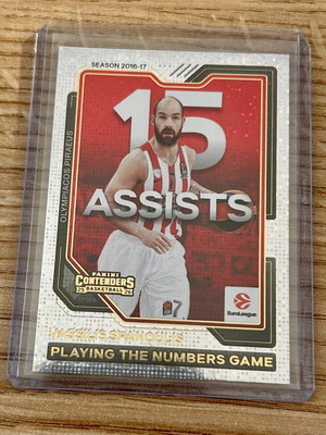 Vassilis Spanoulis Olympiacos 15 Assists Panini Euroleague 2025-26 card