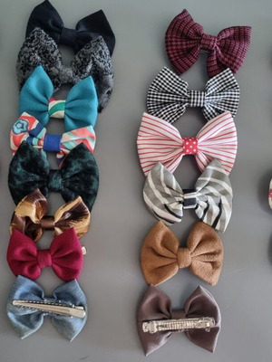Hair Clips handmade, new, set of 23