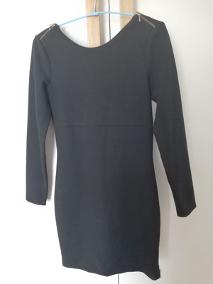 Zara dress used, black mini with low back