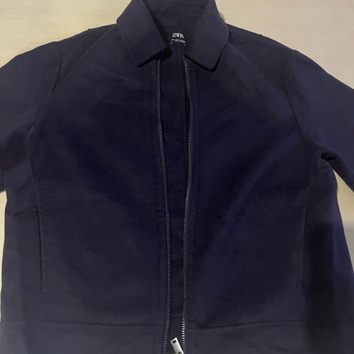 Zara men's outerwear like new, size M, blue and purple