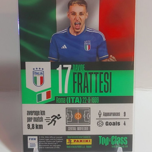 Panini Top Class 2024 No 157 Electric Davide Frattesi FC Roma new