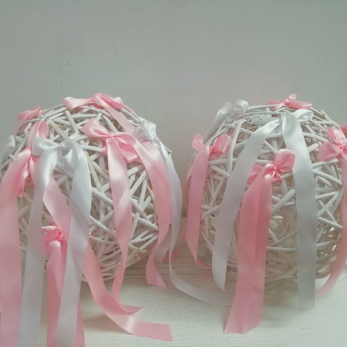 Church decoration set for girl baptism used