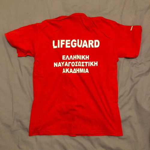 Shirt Lifeguard ENAK size M used, red