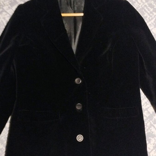 Velveteen women's jacket Bershka black like new, size M