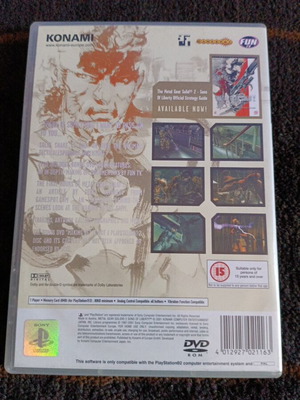 metal gear solid 2 ps2