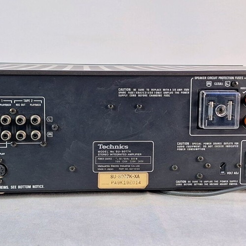 Technics SU-8077K stereo integrated amplifier used, vintage Hi-Fi Japan