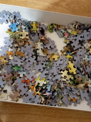 Jungle animals puzzle used, complete