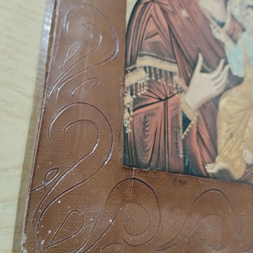 Panagia Odigitria icon, 22.5x29 cm, worn corners
