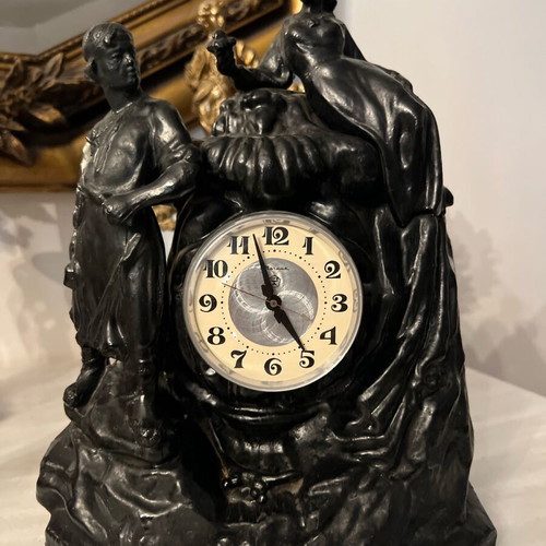 Table clock used, old Russian style