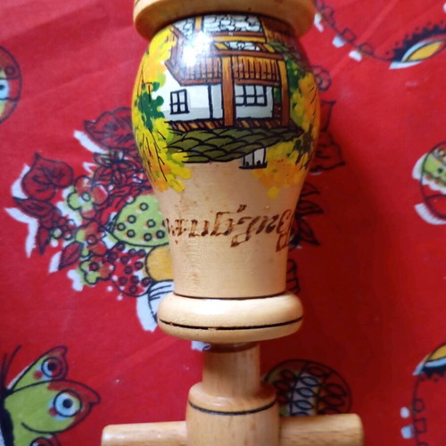 Vintage wooden nutcracker hand made like new