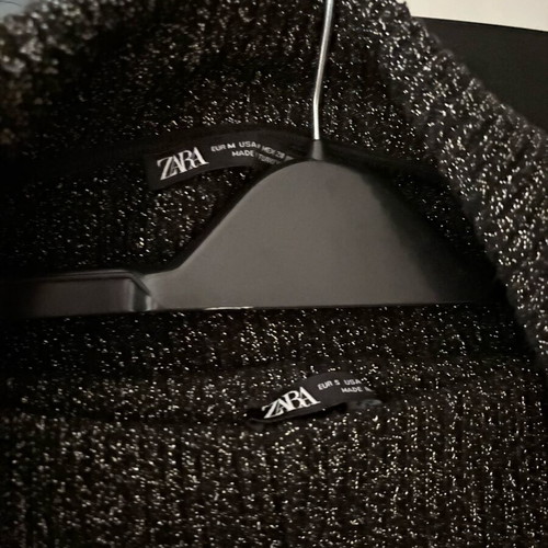 Zara knitted set like new, black and gold