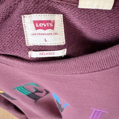 Levi’s men’s sweatshirt Large like new, brown and red