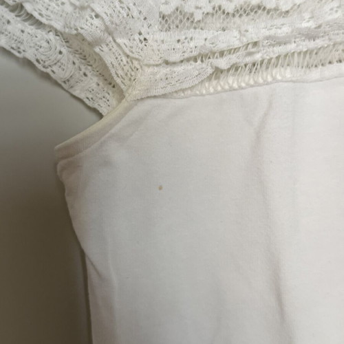 H&M lace blouse size M used, white