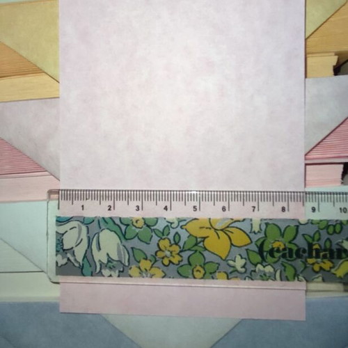 Set of 5 Pastel Cloud Cardstock with 5 Envelopes new