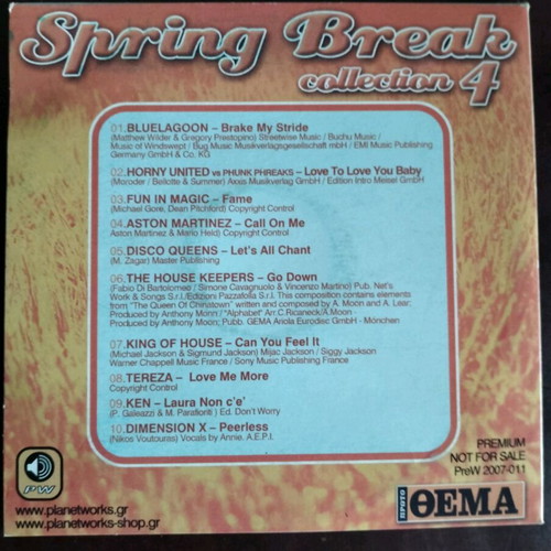 Spring Break collection used, pack of 4 CDs