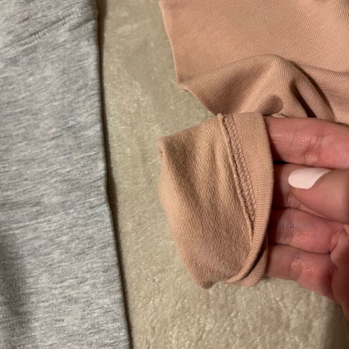 Baby leggings like new, pink and gray