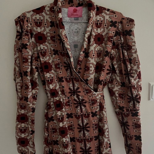 Karavan midi dress wrap S/M multicolor like new