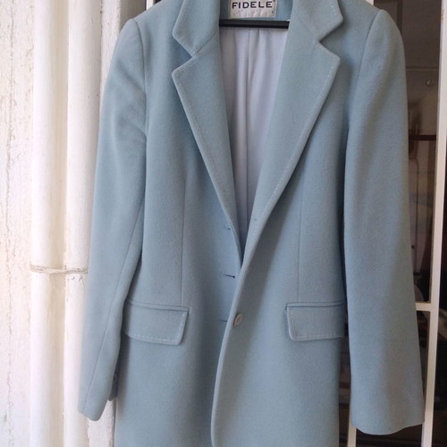 Fidele women's jacket light blue wool like new
