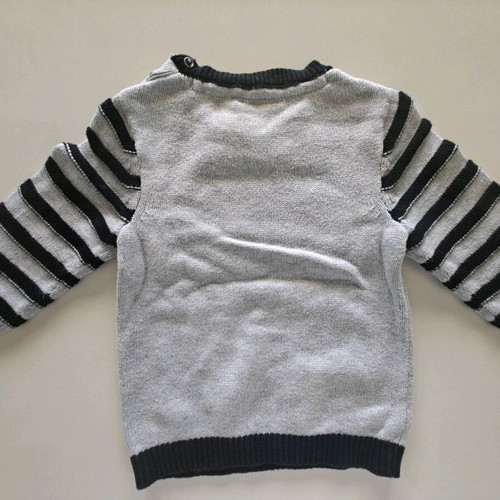 Baby sweater gray black Batman like new for 12-month-old boy