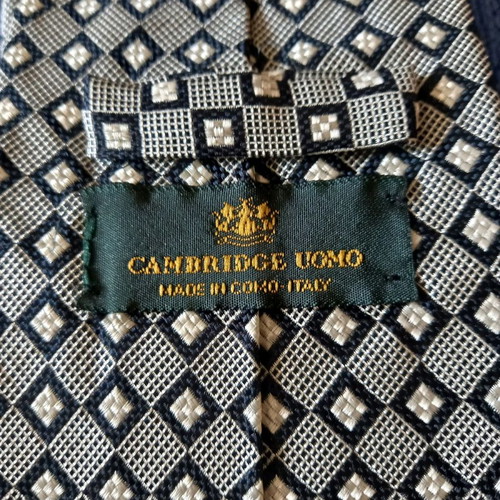 AUTHENTIC CAMBRIDGE SILK MEN'S TIE, MADE IN COMO/ITALY