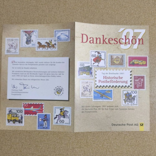 Collectible philatelic booklet 1997 like new