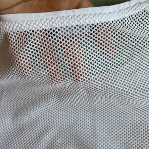 Bodytalk White Athletic T-Shirt XL with Textured Logo and Mesh Back