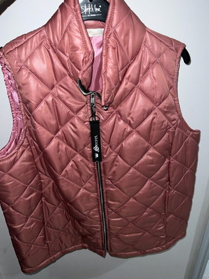 Sleeveless jacket new, pink, one size